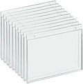 Azar Displays 162723 Wall Mount 7-Inch Width by 5-Inch Height Acrylic U-Frame, 10-Piece Set