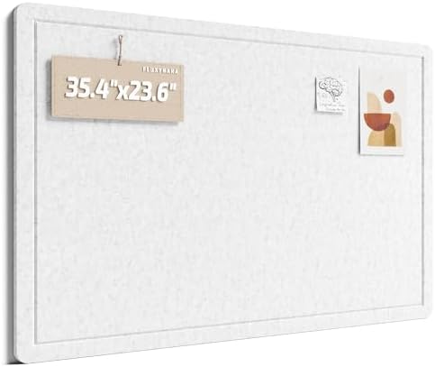 Fluxynara 35.4" x 23.6" Bulletin Board, Light Gray