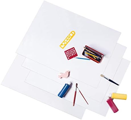 Pacon Super Value Poster Board, 22"X28", White, 50 Sheets and SHARPIE Permanent Markers, Fine Tip Marker Set, Black, 36 Count