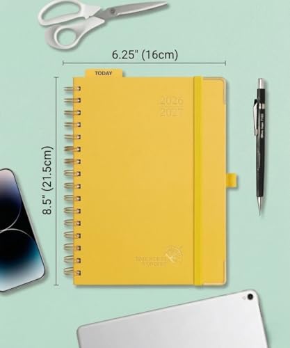 POPRUN 2026-2027 Weekly Planner 6.25" x 8.5" Weekly and Monthly Planner