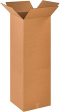 BOX USA 18 x 18 x 48 Corrugated Cardboard Boxes, Tall 18"L x 18"W x 48"H, Pack of 10 | Shipping, Packaging, Moving, Storage Box for Home or Business, Strong Wholesale Bulk Boxes
