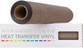 VinylRus Heat Transfer Vinyl, Light Brown, 12" x 20ft
