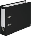 2-Ring Premium Binder for Top-Punched Paper - Black, by Bindertek | Top-Opening, 3" Spine Width, 525 Sheet Capacity, 2.5" Lever Arch Mechanism, Linen-Textured Covers, Steel Reinforced Edges