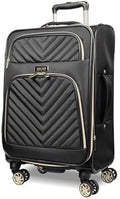 Kenneth Cole REACTION Chelsea Chevron Quilted Luggage, Black, 20-Inch Carry On