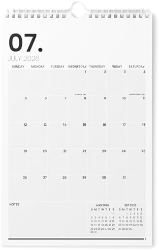 Karto Wall Calendar 2026-2027 11x17 in - Minimalist | July 2026 to December 2027, Vertical, Boosts Productivity, Easy Monthly Planning