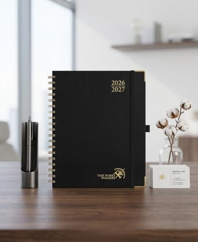POPRUN 2026-2027 Weekly Planner 10" x 8"Weekly and Monthly Planner Calendar