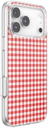 PopSockets iPhone 17 Pro Max Phone Case with MagSafe- Red Gingham