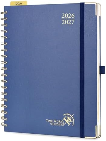 POPRUN 2026-2027 Weekly Planner 10" x 8"Weekly and Monthly Planner Calendar