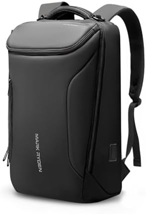 MARK RYDEN Business Backpack for Men, Waterproof High Tech Backpack with Sport Car Shape Design and USB Charging Port, Travel Laptop Backpack Fits 17.3 Inch Notebook (YKK-2 Pockets)