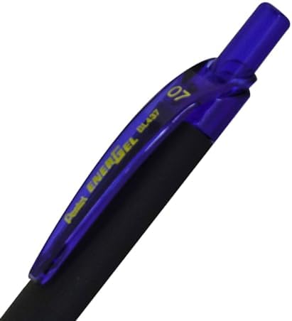 Pentel EnerGel Kuro Liquid Gel Pen, (0.7mm) Medium line, Blue Ink, 12 Pack (BL437R1-C)