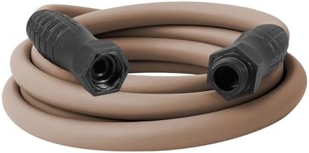Flexzilla Colors SwivelGrip Garden Hose 5/8 in. x 10 ft., Lightweight All-Weather Water Hose, Durable and Flexible, Leak-Free Connections, Brown Mulch