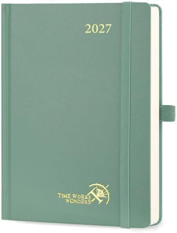 POPRUN 2027 Daily Planner One Page Per Day, 5.75" x 8.5", Day Planner
