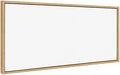 Kate and Laurel Sylvie Blank Framed Canvas Wall Art, 18x40 Natural, Modern Empty Canvas for Paint-Your-Own Art, Premium Canvas Already Framed
