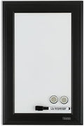 Quartet Magnetic Whiteboard, 11" x 17" Small White Board for Wall, Dry Erase Board for Kids, Perfect for Home Office & Home School Supplies, Dry Erase Marker, Magnets, Black Frame (79280)