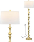 JONATHAN Y Jaxon Floor Lamp Traditional Glam Metal 62.5", Gold Painting