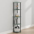 Furinno Turn-N-Tube Toolless Assembly 5-Tier Storage Shelves, Sage Green