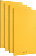 Acoustic Panels, 4 Pack ROOM KIT, Large, 46" x 23", Yellow