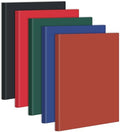 Tenceur 5 Pcs A4 College Ruled Notebook 8.5'' x 11'' Lined Journal 200 Pages Lined Artificial Leather Sketchbook for Writing Office School Business Home Gifts Supplies (Dark Color)