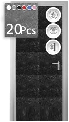 Arrowzoom 20-Pack Polyester Acoustic Panels 12x12 in Black AZ1184