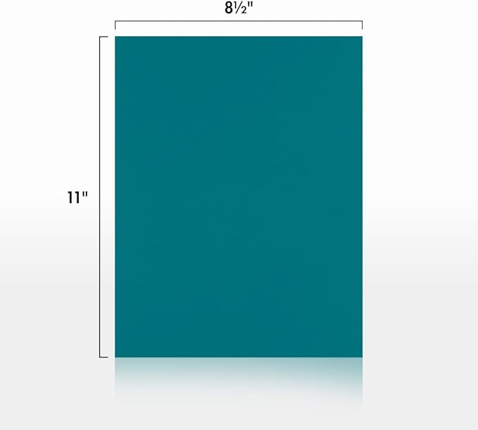 LUXPaper 8.5" x 11" Paper | Letter Size | Teal | 80lb. Text | 250 Qty