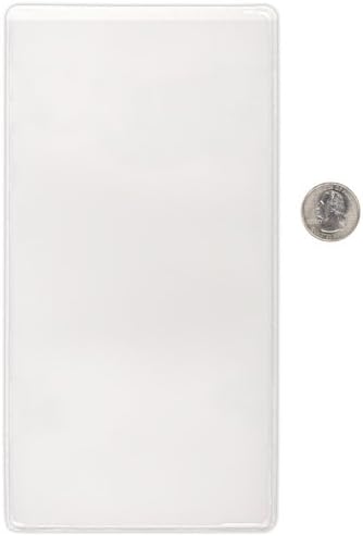 StoreSMART - Peel & Stick Pocket - 4" x 8" Open Short Side - 10-Pack - Clear Vinyl Plastic - STB258S-10