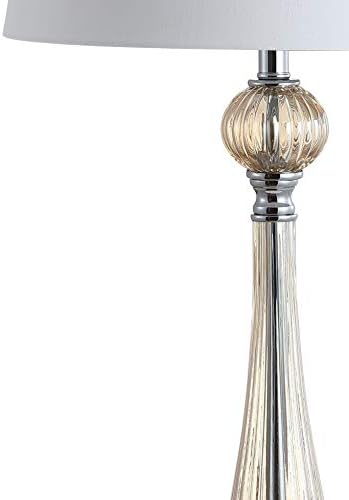 JONATHAN Y Chloe 32.5" Traditional Glass Table Lamp, Champagne, Set of 2