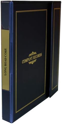 NEW! Slimline Corporate Kit Combo from Corpkit -1" Portfolio Black Binder, Stock Certificates, Index Tabs (Non Profit)
