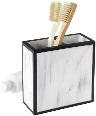 Avanti Linens - Toothbrush Holder, Bathroom Countertop Accessories, Modern Home Decor (Jasper Collection)