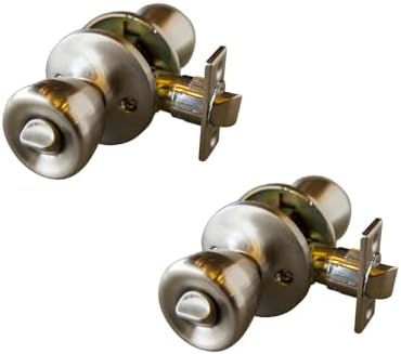 Design House Terrace Privacy Door Knob, Satin Nickel