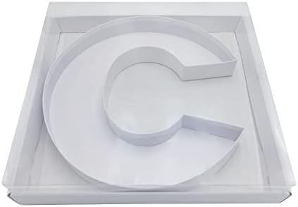 12" Fillable Cardboard Letter Charcuterie Gift Cupcake Box With Cover Sweets Packaging (C)