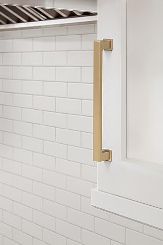 Amerock 10BX37033CZ | Champagne Bronze Cabinet Pull | 6-5/16 inch (160mm) Center-to-Center | 10 Pack | Bridgeport | Furniture Hardware