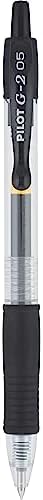 PILOT G2 Extra Fine Point Black Gel Ink Pens, Dozen Box, 31002