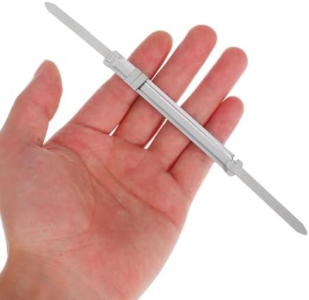 50pcs Metal Folder Prong Fasteners with Self Adhesive Base for Daily Filing and School Use, Sturdy Construction and Versatile Usage Paper Clips for Office Organization