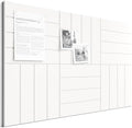 Bumusty 36" x 24" Large Cork Board Alternative, Milky White