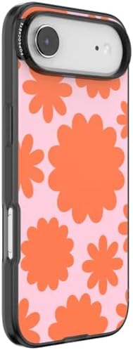 PopSockets iPhone 17 Air Phone Case with MagSafe- Floating Florals | Magnetic, Wireless Charging, Camera & Drop Protection, Hot Pink, Flower, Floral