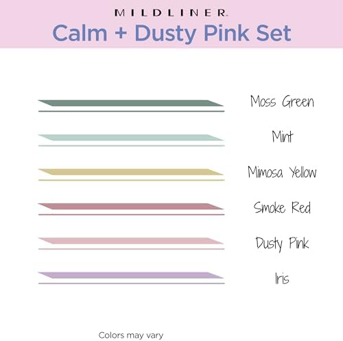 Zebra Pen MILDLINER No Bleed Highlighter, Assorted Mild, Dual Tip, 6-Pack