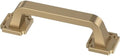 Franklin Brass 10 Pack Champagne Bronze Gold Cabinet Handles 3 inch (76mm) Kitchen Cabinet Handles and Drawer Pulls for Cupboards and Dressers |Notched Backplate