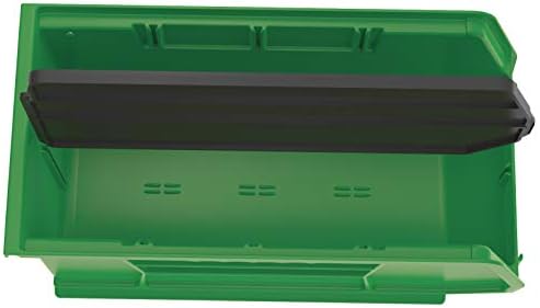 Akro-Mils 40230 Plastic Length Dividers for AkroBins Stackable Storage Bins Models 30230, 30235, 30255, Custom Storage Inserts for Tools, Crafts & Supplies, 6-Pack, Black