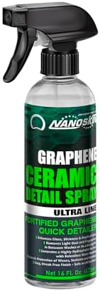 Nanoskin GRAPHENE Ceramic Detail Spray for Waterless Shine, 16 Oz