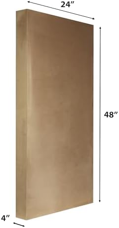 ATS Acoustics Microsuede Acoustic Panel 24" x 48" x 4" Square Edge (Camel)