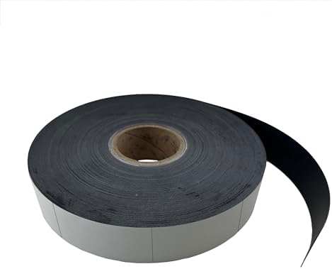 Master Magnetics Flexible Magnet Strip with White Vinyl Coating, 1/32" Thick, 2" Height, 200 Feet Scored Every 4", 1 Roll with - 597-2" x 4" Pieces (ZGN03080W/WKSS4)
