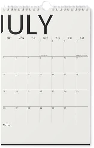 Karto Wall Calendar 2026-2027 11x17 in - Big Text