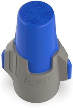 Ideal Electrical Twister Proflex MAX (30-348) Blue/Gray Wire Connector, Box of 25 — Smooth Twist-On Wire Nuts for Wiring 3-Way Switches, GFCI Outlets, and More