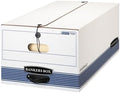 Bankers Box 12-Pack String & Button Medium-Duty File Box, Legal, FastFold