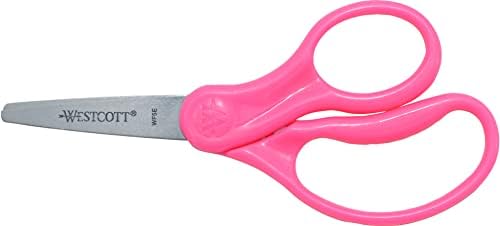 Westcott Hard Handle Kids Scissors, 5", Pointed, Assorted Colors, 2-Pack