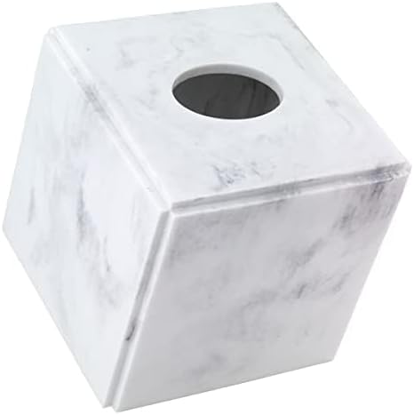 Avanti Linens - Tissue Box Cover, Resin Countertop Decor, Marble Design (Catania Collection)