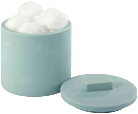 Nicole Miller - Bathroom Set, 3pc Countertop Accessories, Dorm Room Essentials (Kendall Collection, Oasis)