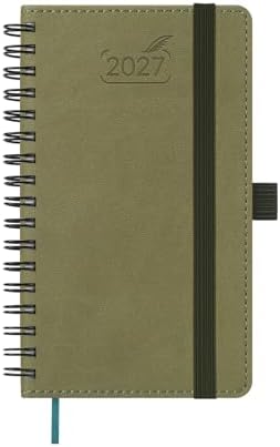 BEZEND Pocket Calendar 2027, Weekly Monthly Planner for Purse (3.5" x 6")