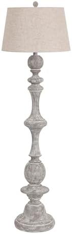 JONATHAN Y Taylor Candlestick Floor Lamp 67", Gray Wash