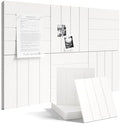 Fluxynara 36" x 24" Large Felt Bulletin Board, Milky White